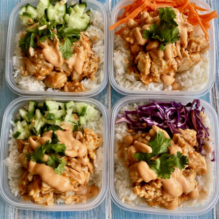 Peanut Yum Yum Chicken & Rice Bowls Recipe