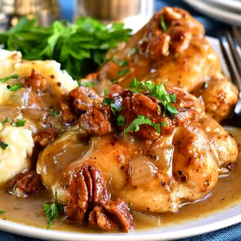 Maple Bourbon Pecan Chicken