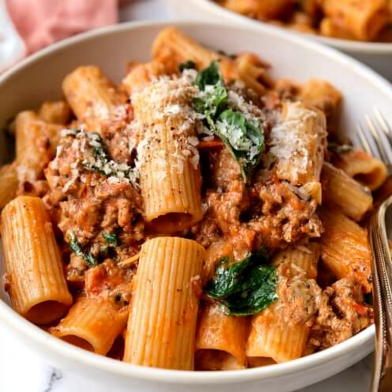 Sausage Rigatoni Pasta Recipe