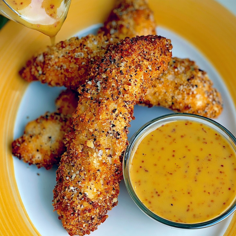 Crispy Chicken Tenders with Honey Mustard Dip Recipe