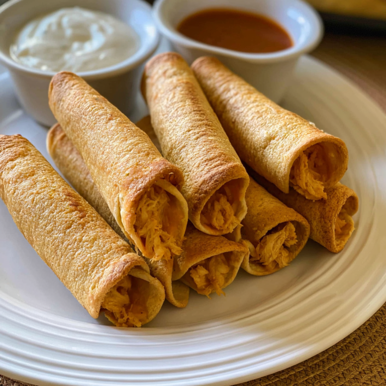 Cheesy Ranch Chicken Taquitos