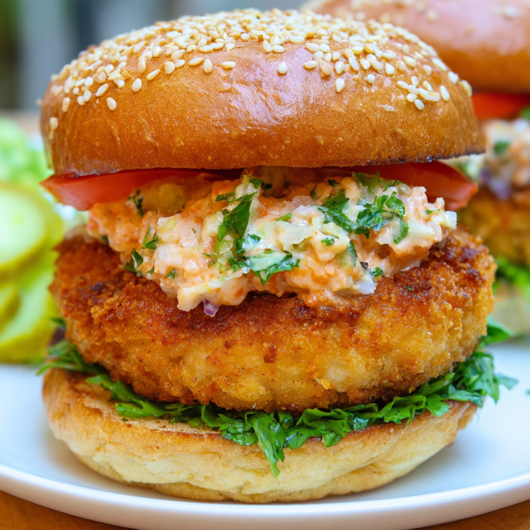 Crispy Ground Chicken Burgers