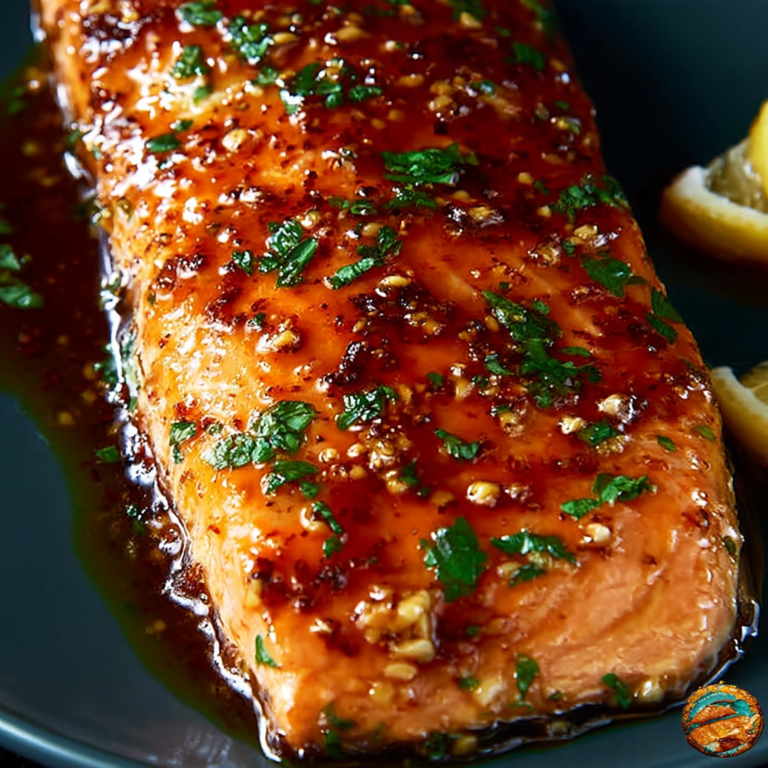 Honey Dijon Glazed Baked Salmon