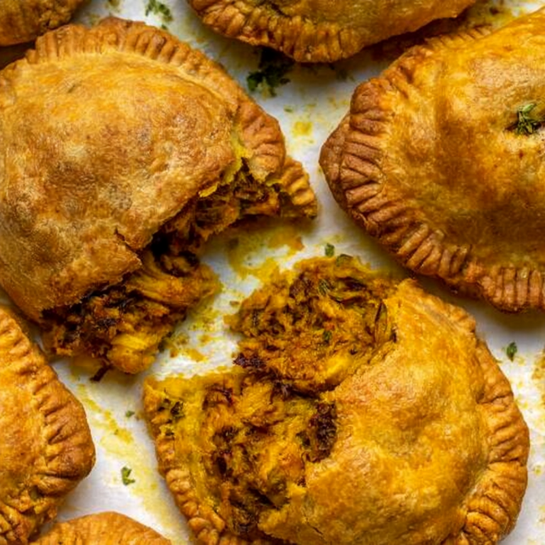 Flaky Jamaican Curry Chicken Patties