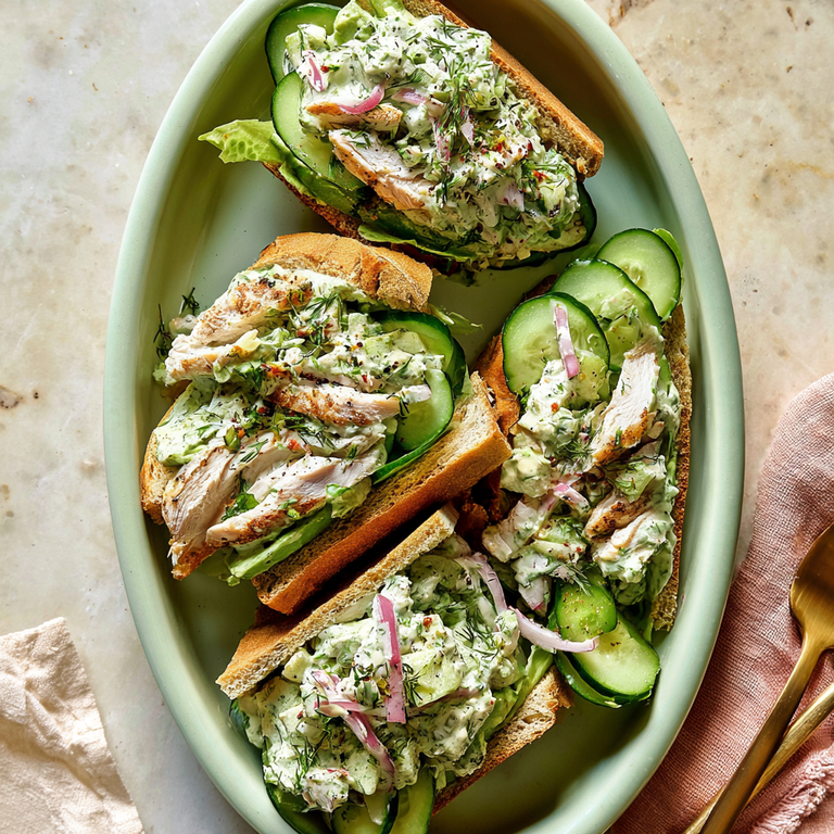 Herby Green Goddess Chicken Salad