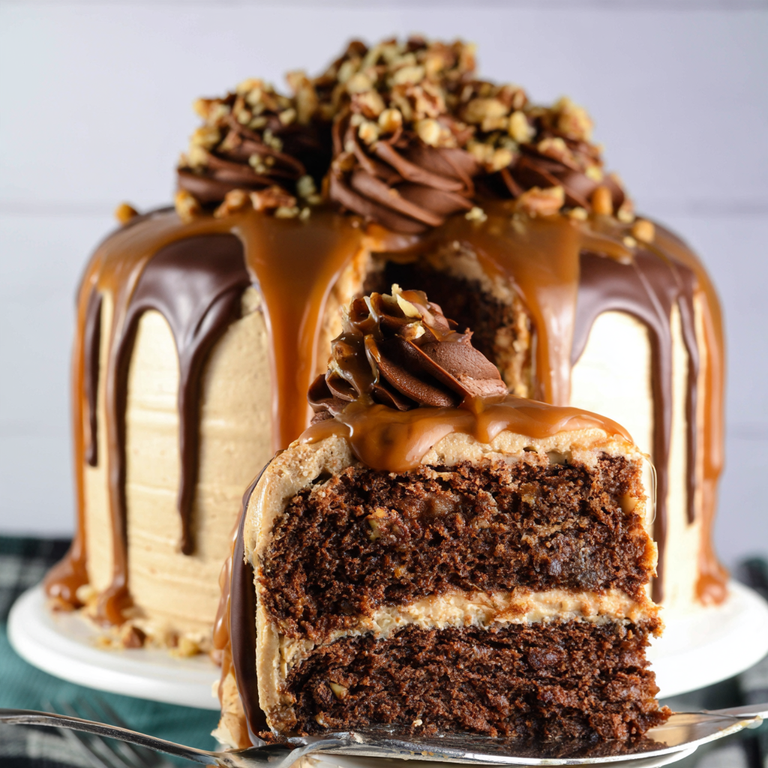Turtle Chocolate Layer Cake