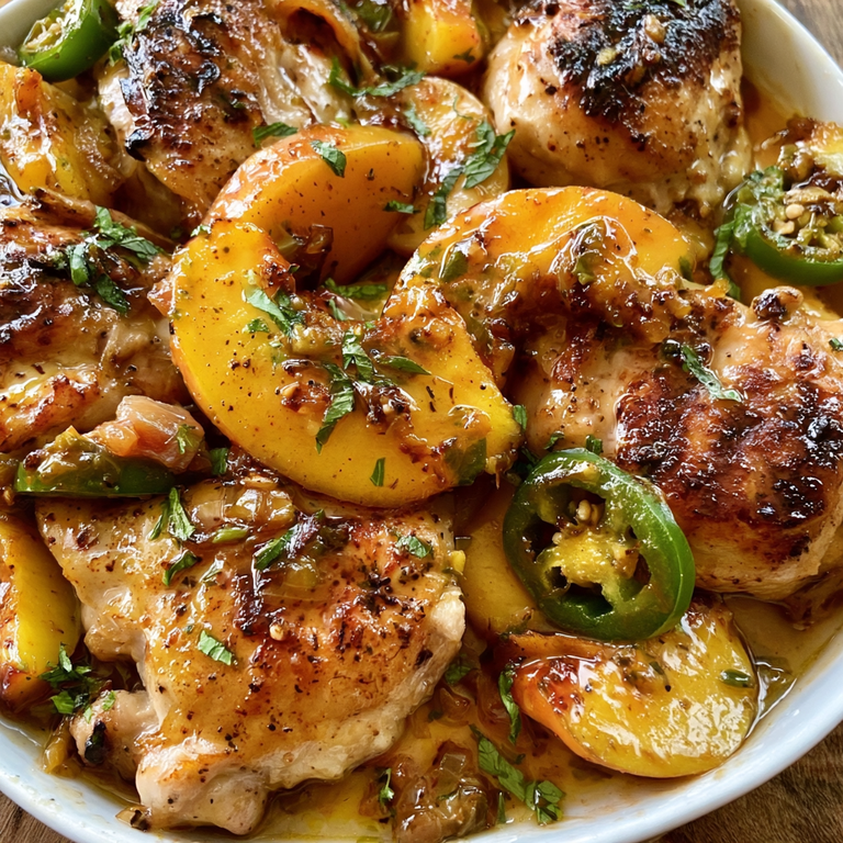 Jalapeño Peach Chicken