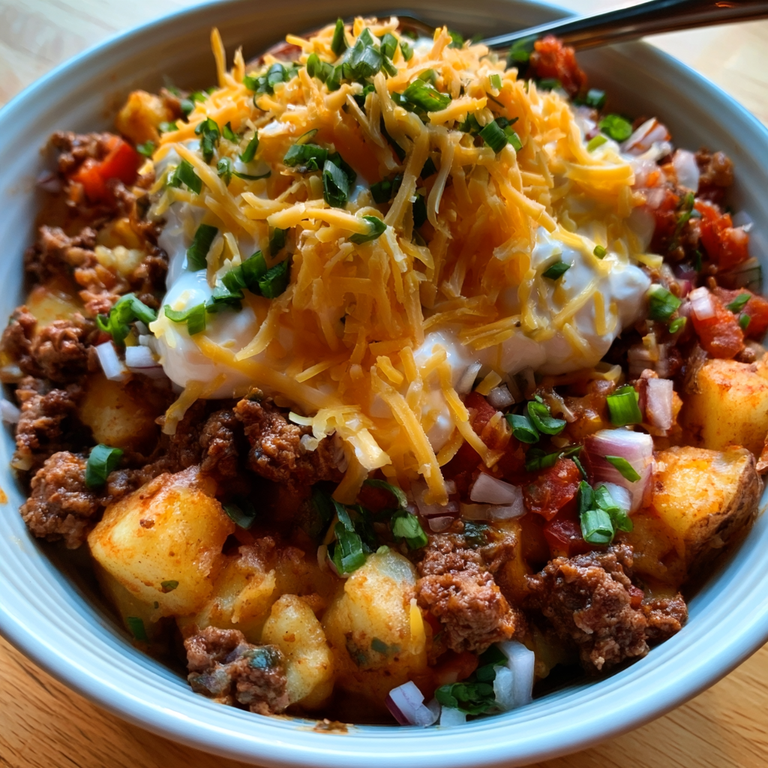 Loaded Potato Taco Bowl Recipe