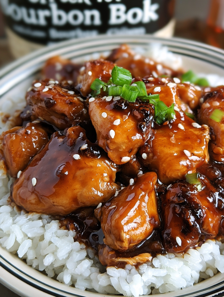 Crock Pot Bourbon Chicken – Sweet and Sticky Slow Cooker Chicken