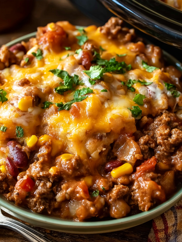 Slow Cooker Cowboy Casserole