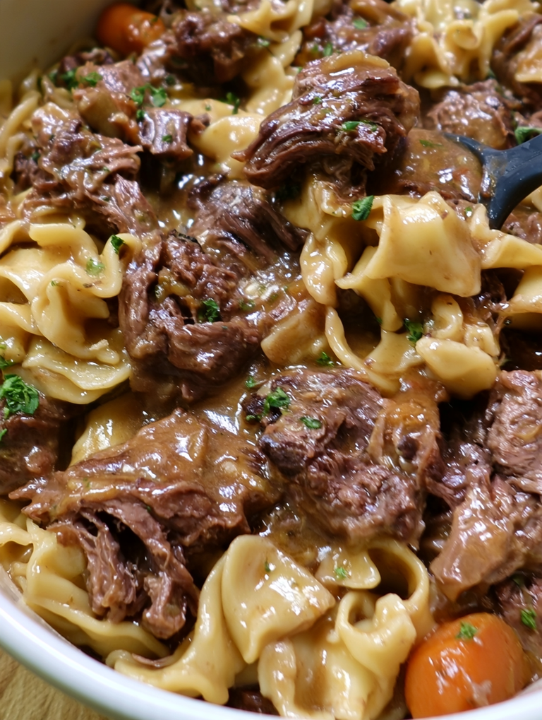 Crock Pot Beef and Noodles