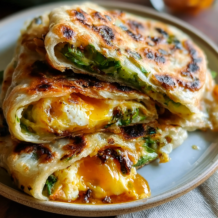 Scallion Pancake with Eggs