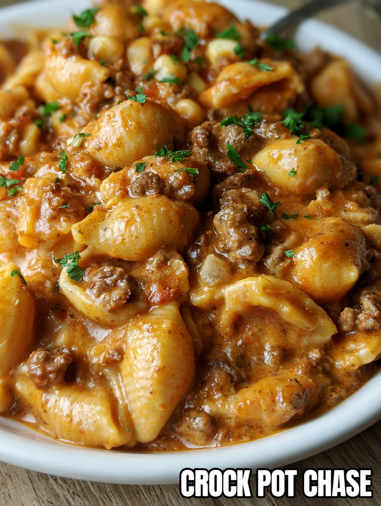 Crock Pot Taco Shells and Cheese – Creamy Taco Mac and Cheese