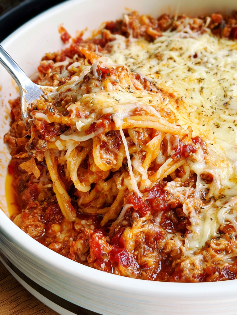 Crock Pot Million Dollar Spaghetti – Creamy Slow Cooker Pasta